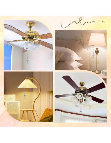 Cadena de Tirar para Ventilador de Techo CRASPIRE 32 cm 10Pcs