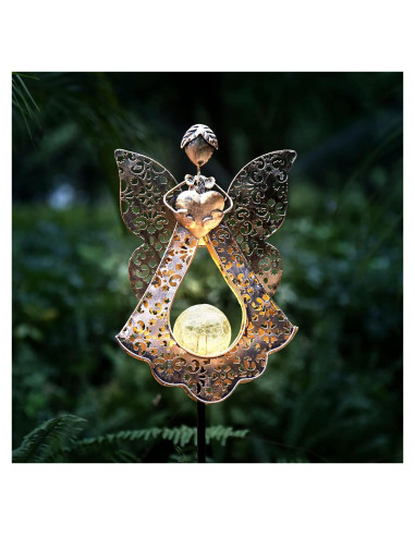 Luces Solares de Estaca Kaixoxin Ángel para Jardín 108 cm