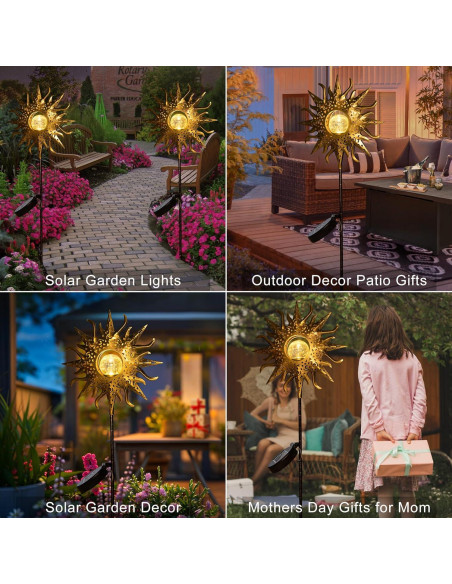 Luces de Jardín Solares Homeimpro LED Decorativas 96.5 cm