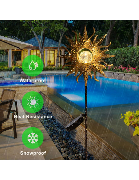 Luces de Jardín Solares Homeimpro LED Decorativas 96.5 cm