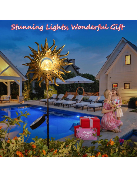 Luces de Jardín Solares Homeimpro LED Decorativas 96.5 cm