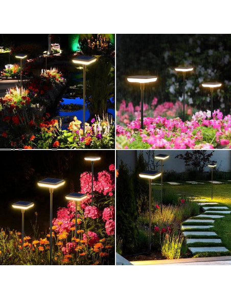 Luces Solares para Jardín Exterior Ainostone - Paquete de 4