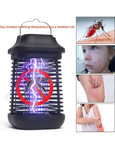 Trampa de Insectos ZFITEI 15W con Cable de 3m y Luz UV