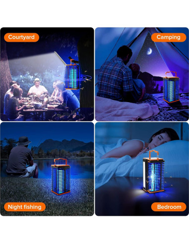 Trampa Eléctrica para Mosquitos Kiies Solar 4000mAh 4200V