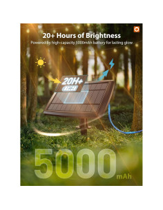 Luces de Cadena Solares Addlon 30.48m con Control Remoto 54 LED 2