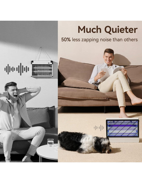 Trampa eléctrica para insectos GeckoMan BUGZILLA2202 20W con 2 bombillas