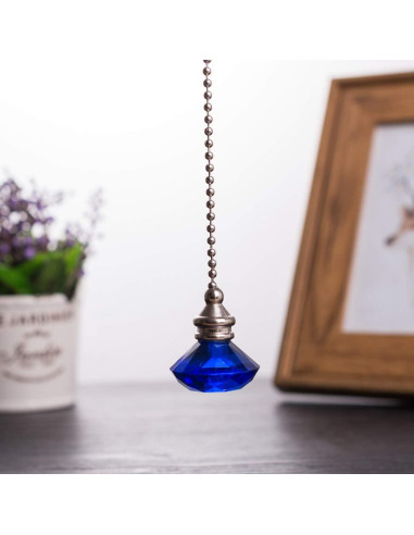 Juego de Cadenas de Tirar para Ventilador LONGSHENG Azul 50.8 cm