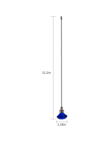Juego de Cadenas de Tirar para Ventilador LONGSHENG Azul 50.8 cm