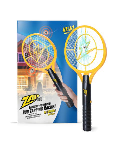 Raqueta eléctrica mata insectos Partyreal 3500V con 2 baterías AA