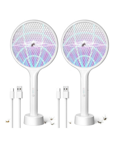 Raqueta Eléctrica DEEZEE 2Pack para Moscas y Mosquitos 4000V