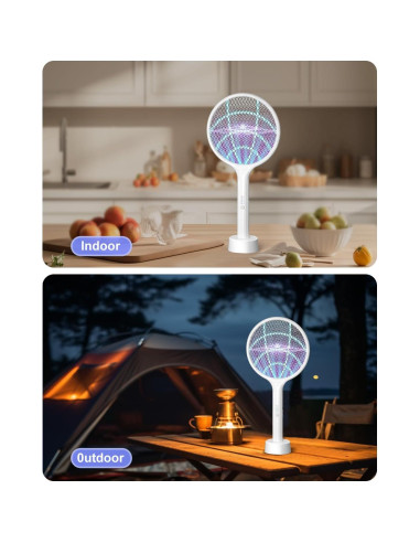 Raqueta Eléctrica DEEZEE 2Pack para Moscas y Mosquitos 4000V