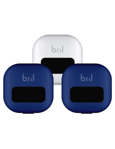 Desinfectante de Cepillos de Dientes Bril UV-C Portátil Azul y Blanco