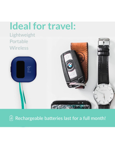 Desinfectante de Cepillos de Dientes Bril UV-C Portátil Azul y Blanco