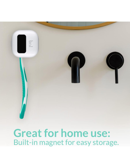 Desinfectante de Cepillos de Dientes Bril UV-C Portátil Azul y Blanco