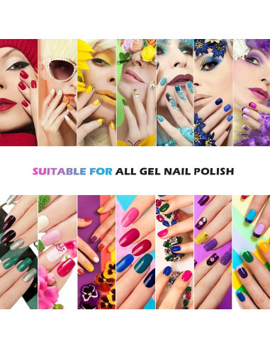 Lámpara de Uñas LED UV XSMNER Rosa 18W Inalámbrica 360