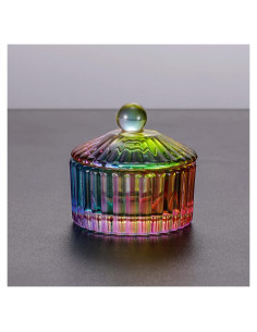 Mini Plato Redondo Noverlife para Arte de Uñas - Cristal 4cm