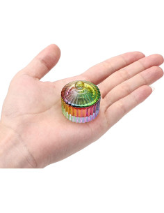 Mini Plato Redondo Noverlife para Arte de Uñas - Cristal 4cm 2