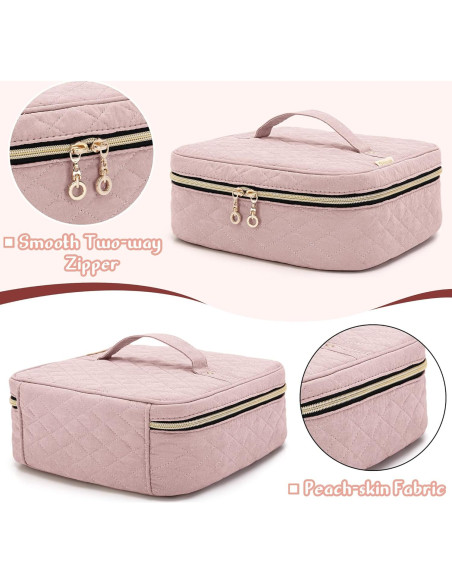 Bolsa de Transporte para Esmalte de Uñas YARWO Rosa 36 Botellas