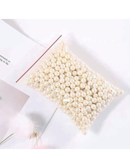 Organizador de Brochas de Maquillaje Vintage Yueqing - Vidrio y Perlas