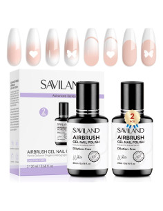 Esmalte de Uñas en Gel SAVILAND 20ml Blanco Sin Acetona