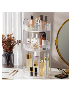 Organizador de Maquillaje Rotatorio 360 ALUYUYO 3 Niveles