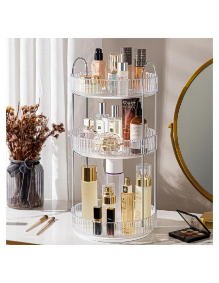 Organizador de Maquillaje Rotatorio 360 ALUYUYO 3 Niveles