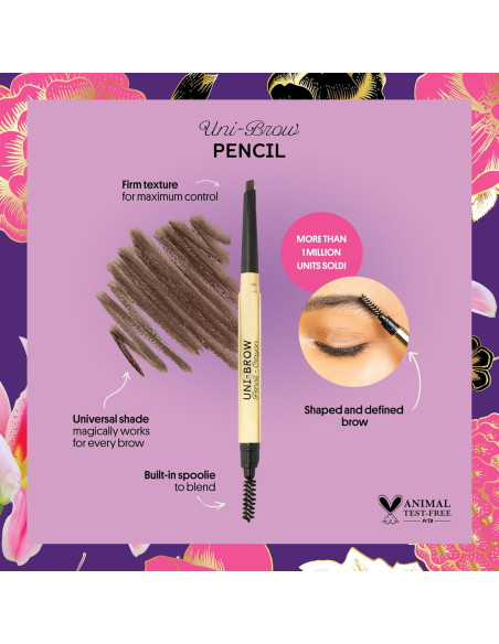 Lápiz de Cejas Winky Lux Uni Brow Doble Lado Impermeable