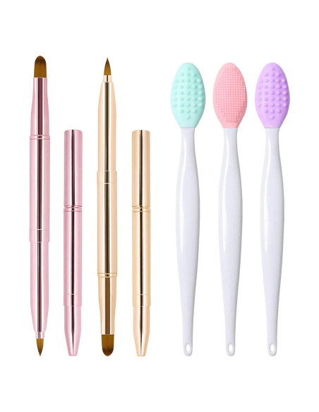 Set de 5 Brochas de Labios Retráctiles y Exfoliador Yrarbil