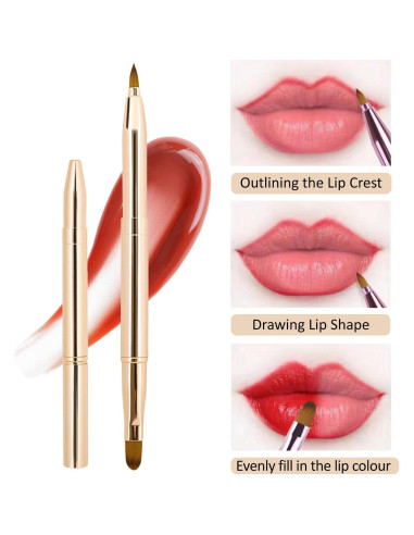 Set de 5 Brochas de Labios Retráctiles y Exfoliador Yrarbil