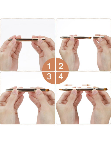 Set de 5 Brochas de Labios Retráctiles y Exfoliador Yrarbil