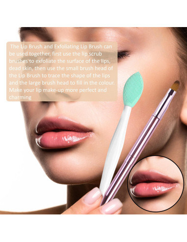 Set de 5 Brochas de Labios Retráctiles y Exfoliador Yrarbil