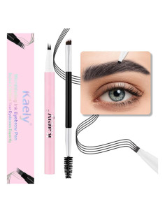 Lápiz de Cejas Microblading evpct 1Pcs Negro con Cepillo Doble