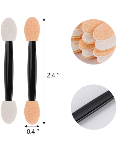 1000 Aplicadores de Sombra de Ojos Desechables Tbestmax