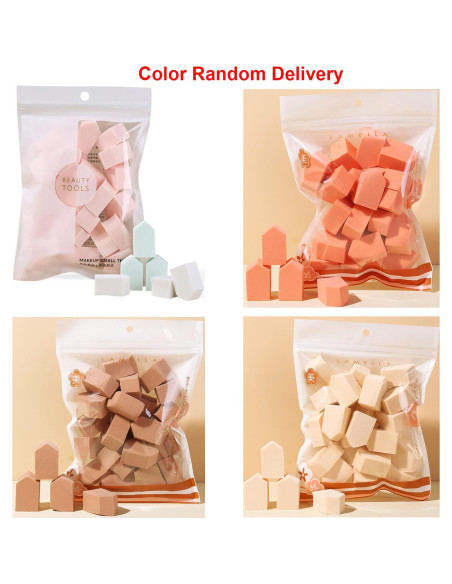 Juego de 25 Esponjas de Maquillaje Aturmon, Uso Húmedo y Seco