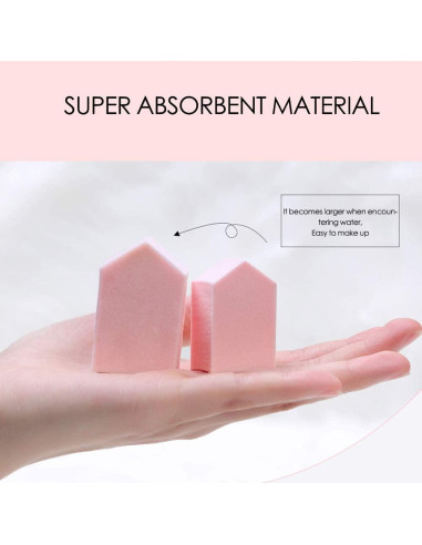 Juego de 25 Esponjas de Maquillaje Aturmon, Uso Húmedo y Seco