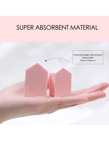 Juego de 25 Esponjas de Maquillaje Aturmon, Uso Húmedo y Seco