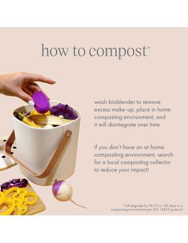 Esponja de Maquillaje Compostable EcoTools Bioblender 1 Cuenta