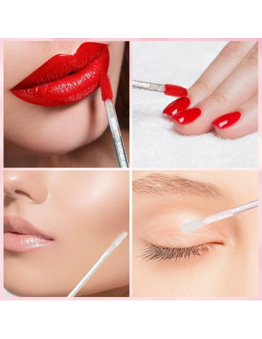 500 Pinceles Desechables LetBeHa para Labios Rosa