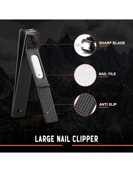 Cortauñas BEZOX de Acero Inoxidable - Juego de 2 Unidades