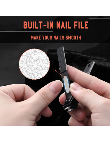 Cortauñas BEZOX de Acero Inoxidable - Juego de 2 Unidades