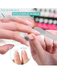 Lima de Uñas de Vidrio DRMODE - Kit 2PC para Uñas Naturales 2