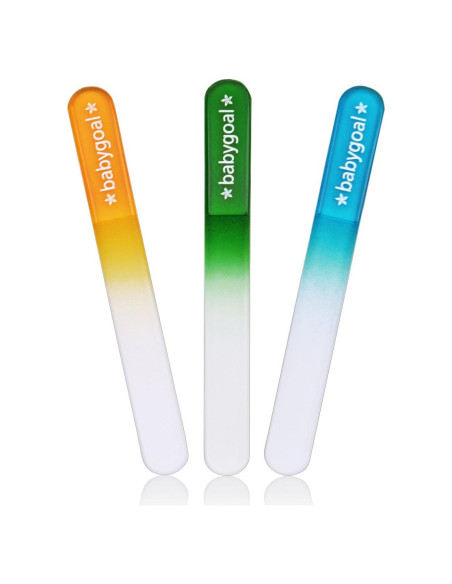 Lima de Uñas para Bebés Babygoal 3 Piezas Vidrio Checo