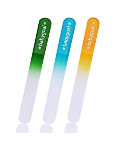 Lima de Uñas para Bebés Babygoal 3 Piezas Vidrio Checo