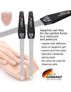 Juego de Lima de Uñas Zafiro 3 Espadas Alemania 3 Piezas 2