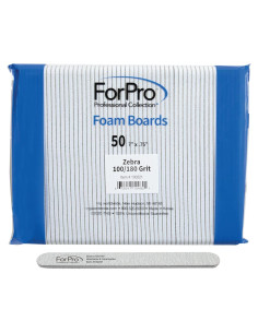 Limas de Uñas Doble Cara ForPro 100/180 Grano 18 cm - 50 Unidades