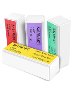 Kit de Bloques Pulidores de Uñas SALVMARY - 4 Piezas Todo en Uno