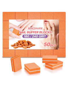 50 Piezas Bloque de Pulido de Uñas SJ-NailBuffer 180/240 Grano