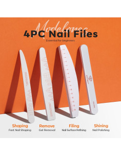 Limas de Uñas Modelones 4 PCS 100/150/180 Granos Reutilizables 2