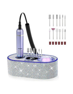 Fresadora de Uñas Eléctrica DEDNMSCA 40000RPM con 12 Brocas