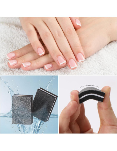 150 Piezas Mini Bloques de Pulido de Uñas acDesign 100/180 Grano